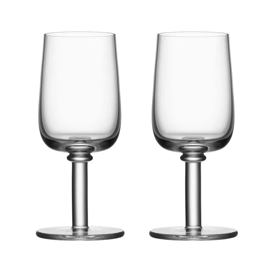 Verre sur pied Viva 25 cl Lot de 2, Transparent