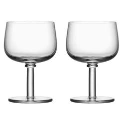Verre sur pied Viva 35 cl Lot de 2, Transparent