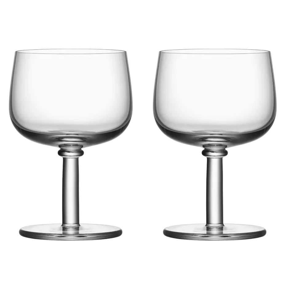 Verre sur pied Viva 35 cl Lot de 2, Transparent