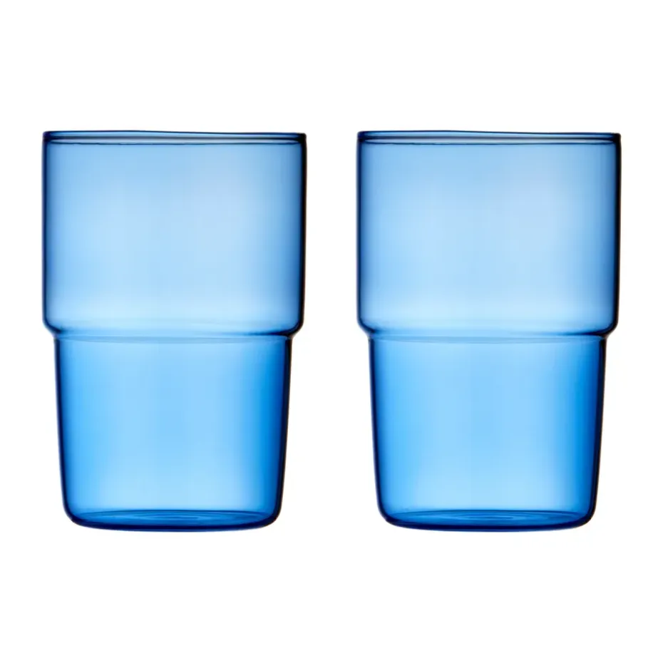 Verre Torino 40 cl, lot de 2, Blue