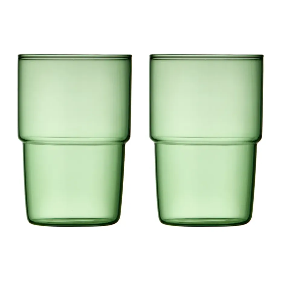 Verre Torino 40 cl, lot de 2, Green