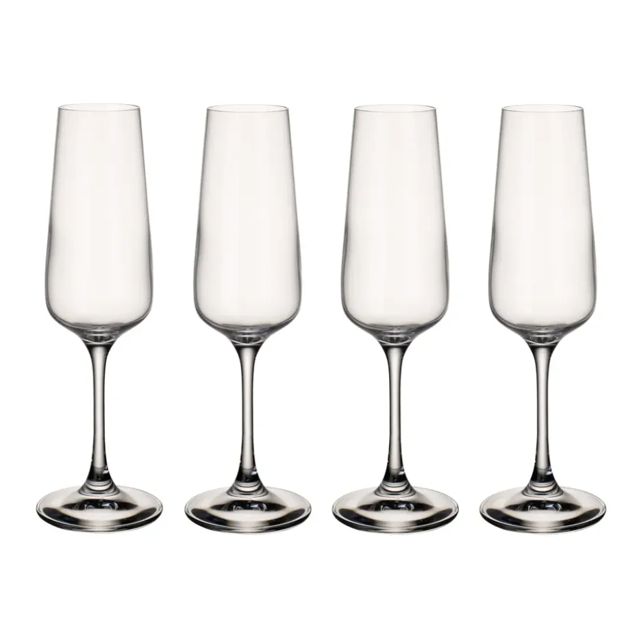 Verres à champagne Ovid lot de 4, lot de 4