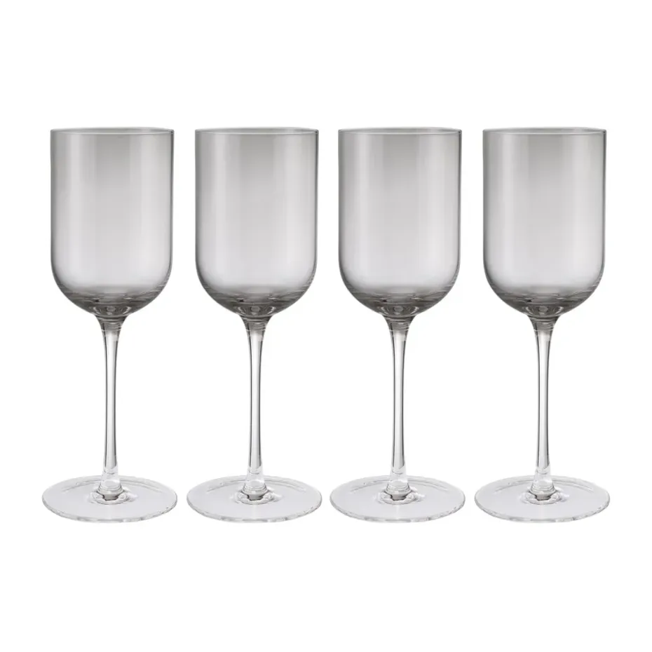 Verres à vin Fuumi 31 cl lot de 4, Smoke - clair