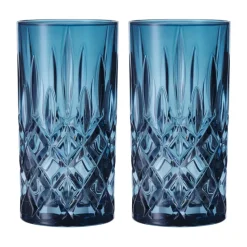Verres Noblesse Longdrink 39,5 cl lot de 2, Vintage blue
