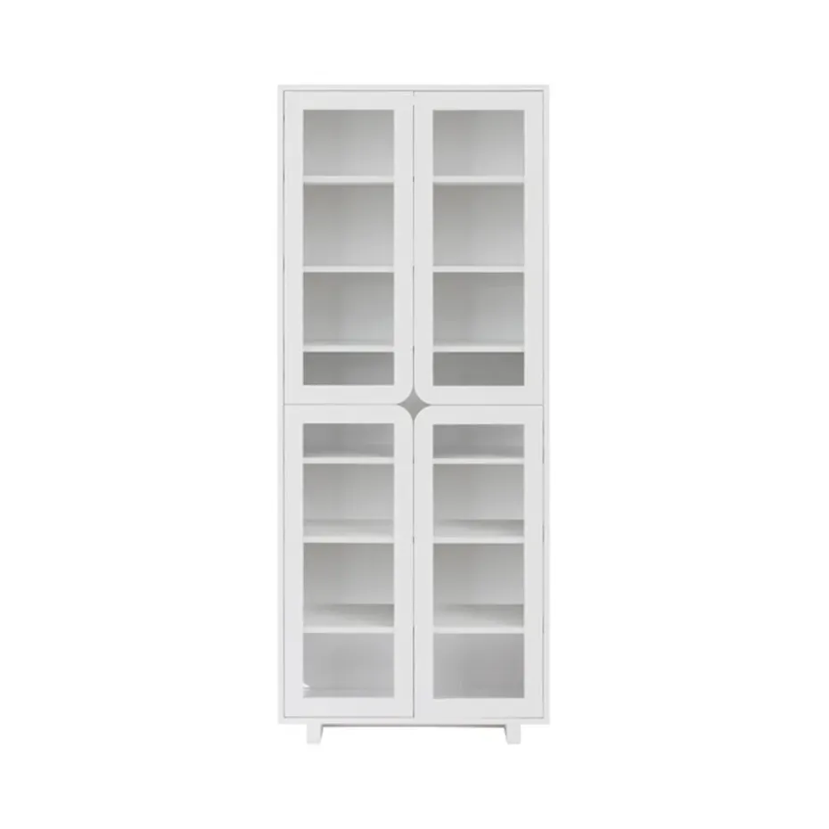Vitrine haute Vidja, laqué blanc