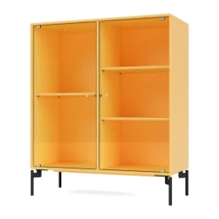 Vitrine Ripple II 69,6x82,2x30 cm, Acacia-pieds Black