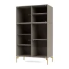 Vitrine Ripple III 69,6x117,6x38 cm, Truffle-pieds Brass