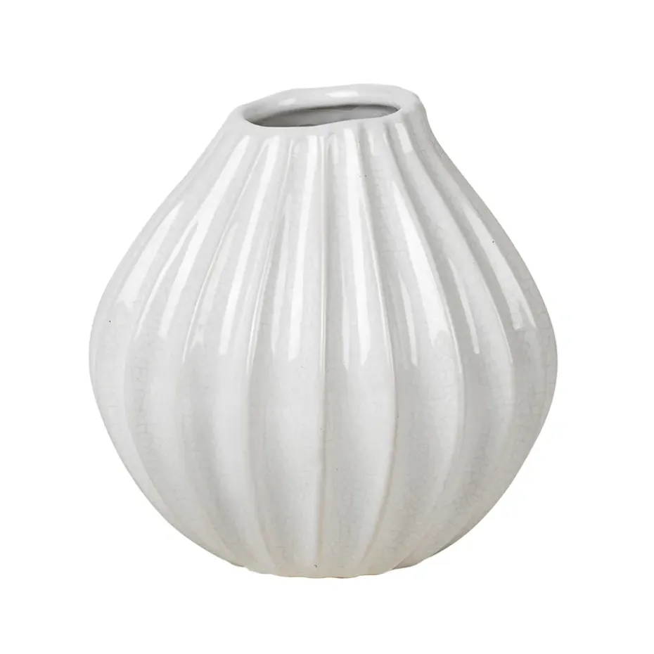Wide vase ivoire, 15 cm