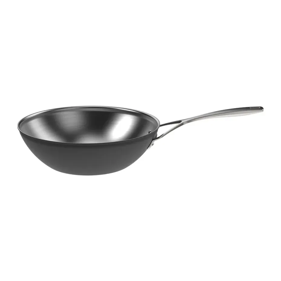 Wok en acier inoxydable Demeyere Black 5, Ø30 cm