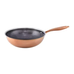 Wok Hâws Santo à revêtement hybride Ø28 cm, Or rose